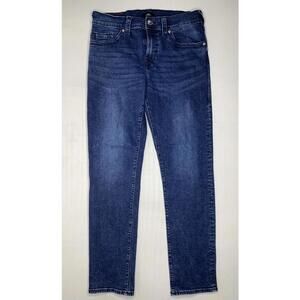 True Religion Men's Size 34 Geno Relaxed Slim Fit Distressed Stretch Jeans P156